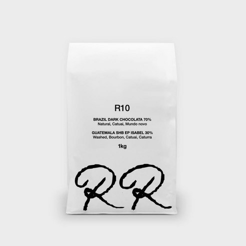 러프로스터스 R10 에스프레소 블렌드 묵직 호두 미디엄다크 산미없는원두, 1kg, 1개, 홀빈(분쇄안함)