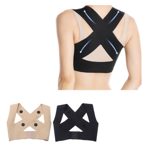 아영컴퍼니 굽은 어깨 교정용 속옷 – 바른 자세 유지, 블랙 1개 라운드숄더밴드