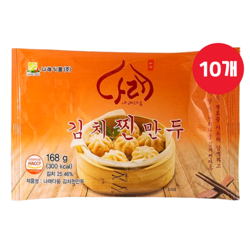 나래식품 고기 왕교자만두 1.4kgx2봉, 1.4kg, 2개 나래모아 Best Top5 13 나래식품 김치 찐만두 168g x 10개
