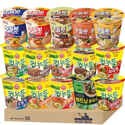 다이어트와 맛, 두 마리 토끼를 잡는 블루존 컵누들 누들핏 15종 세트!