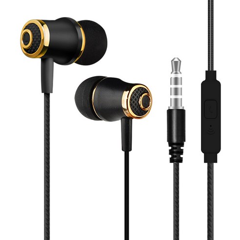 우석 S36 유선 이어폰 이어폰을 꽂습니다 MP3 게임 이어폰 밴드 맥뮤직 이어폰, S65벨티드 맥 블랙입니다, 규격 없음