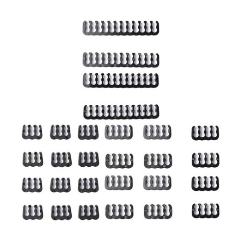 24 Pcs 케이블 빗 GPU 6 핀 8 핀 마더보드 3.0 ~ 3.6mm 클립용 24 핀, {"색상":"검은 색"}, {"사이즈":"4핀 6핀 24핀"}, {"수건소재":"플라스틱"}