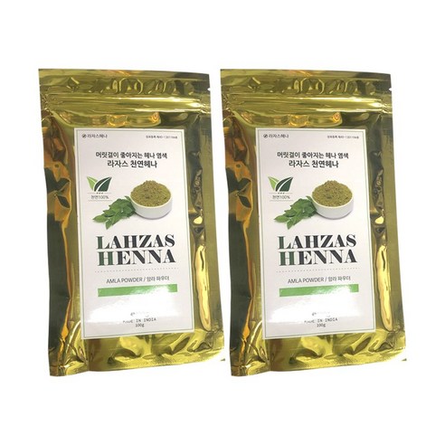 라자스헤나 암라 파우더 100g x 2EA, 1세트