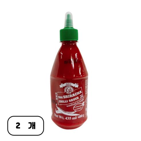 타이 쓰리라차 칠리소스, 435ml, 2개