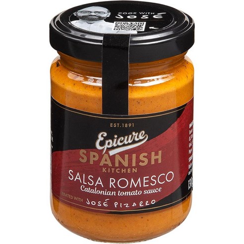 영국발송 Epicure Spanish Kitchen with José Pizarro – 살사 Romesco 소스 130g, 2개