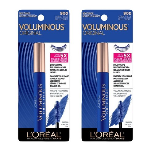 로레알 볼류미너스 오리지널 마스카라 7.7ml, 900 Cobalt Blue, 2개