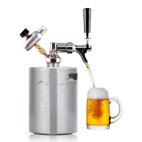 추천제품 생맥주기계 수제맥주제조기 업소용 거품기 가정용 5L 스틸 맥주 배럴 미니 통 바 테이블 소개