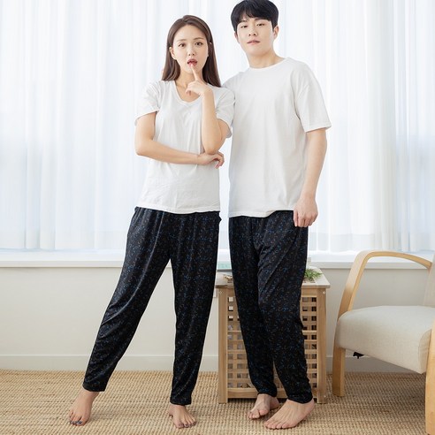 우일인견 공용 아이스 9부냉장고 주머니바지 2매