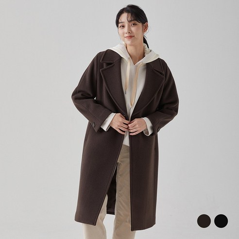 클라비스 벌룬소매 싱글 코트