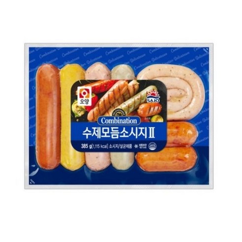 사조오양 [퀴클리몰] 수제 모듬 소시지 385g 냉동 후랑크소시지