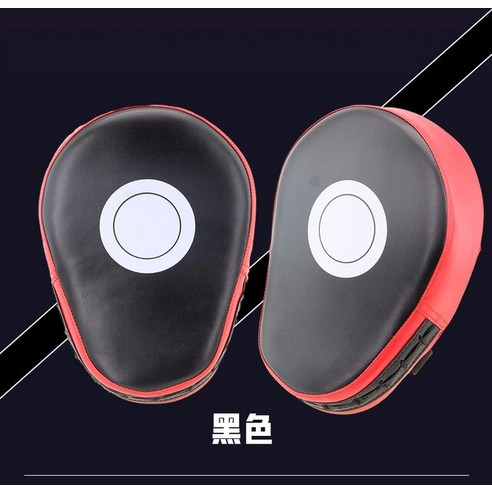 2pcs 킥 복싱 장갑 패드 펀치 대상 가방 남자 MMA PU 가라데 무에타이 무료 싸움 산다 훈련 성인 키즈 장비, 2.black 2pcs
