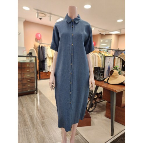 BCBG [올앤선드리] 포티샤 린넨OP - A3M4O616 60 [INDIGO]