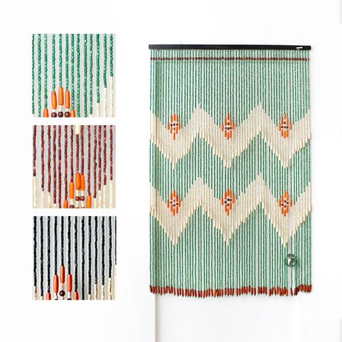 답답한 공간에 불어넣는 빈티지 감성, 나무 구슬발 인테리어 솔직 후기 구슬발