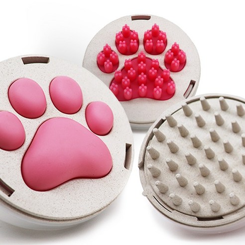 삼공방 멀티볼 브러쉬 고양이빗 강아지빗, 1개, 일반형/핑크