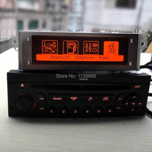레드 모니터 및 RD45 자동차 라디오 CD 플레이어 블루투스 AUX USB MP3 지원 시트로엥 C3 C4 C5 푸조 207 ...