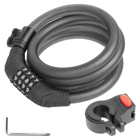 나인봇 맥스 G30 용 전동 스쿠터 보안 강철 잠금 장치 4 자리 고정 도난 방지 와이어 케이블 자물쇠