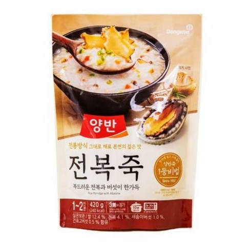 양반 전복 즉석죽, 420g, 4개