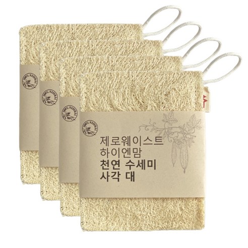 하이엔맘 수세미, 1세트, 4개
