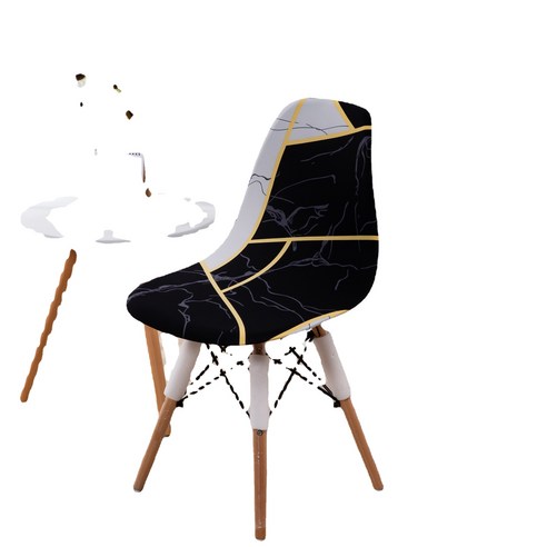 Elastic 의자 커버 Eames 의자 커버 북유럽 쉘 의자 커버 간단한 현대 식당 의자 커버, 시공간, 伊姆斯椅套常规款