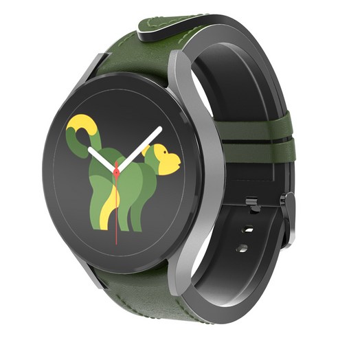 로랜텍 갤럭시워치 클래식 커브 날개 일체형 시계줄 밴드 스트랩 20mm, 3.WING GREEN, 1개