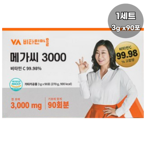 비타민마을 메가씨 3000 비타민C 분말 스틱, 6개