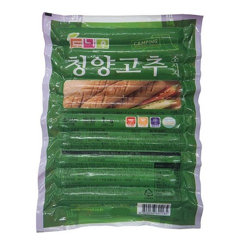도나우 청양고추소시지, 1kg, 3개