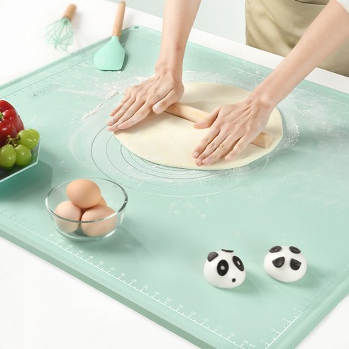 베이킹매트 TSJ 실리콘 작업판 베이킹매트 두께 6mm, 40*60CM 그린, 1개