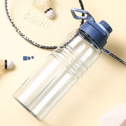 아웃도어 클라이밍 2L 대용량 플라스틱 스포츠 물컵, 파란색, 1000ml