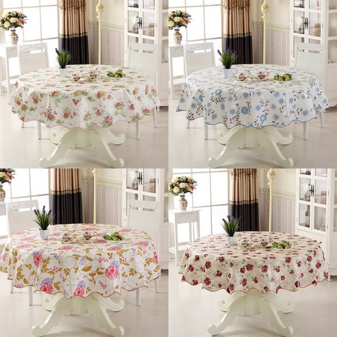 달빛 아래 피어나는 식탁의 낭만, 달빛코드 감성 테이블보 원형식탁보