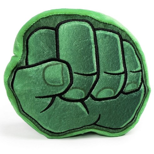 버클다운 도그 토이 스퀴커 플러쉬 강아지용 봉제장난감, 1개, Hulk Fist Greens