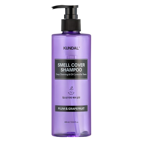 쿤달 올데이 스멜커버 청소년 샴푸 플럼앤그레이프프룻, 400ml, 1개
