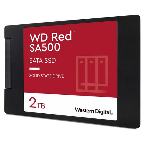 Western Digital 웨스턴 디지털 내장 SSD 2TB WD Red SA500 NAS용 고내구 2.5 인치 WDS200T1R0A-EC [국내 정규 대리점품]