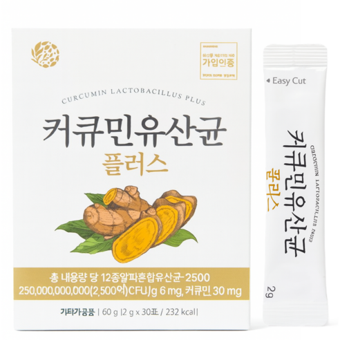 비욘드오리진 커큐민 유산균 플러스, 1개, 30회분