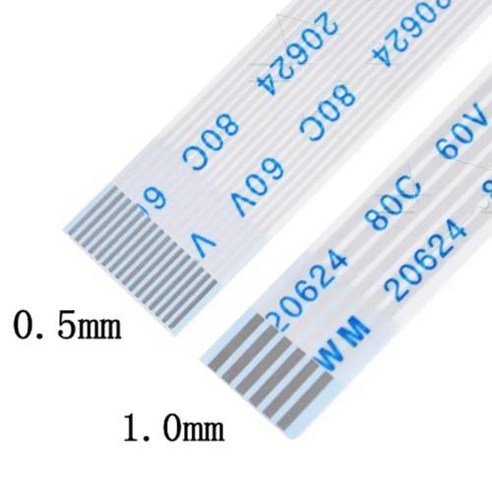 플랫 플렉시블 케이블 FFC FPC LCD AWM 20624 80C 60V VW1 FFC05MM 10mm 16 20 22 24 26 28 30 32 36 34 40 45 10 개, 13) 50mm  Forward Direction30P