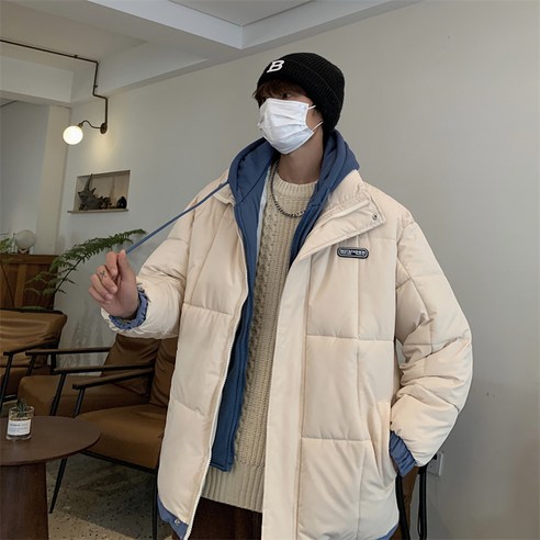 명품남성롱패딩 추천상품 1506/2301/P78가짜투피스후드패딩남성패딩코트커플 소개