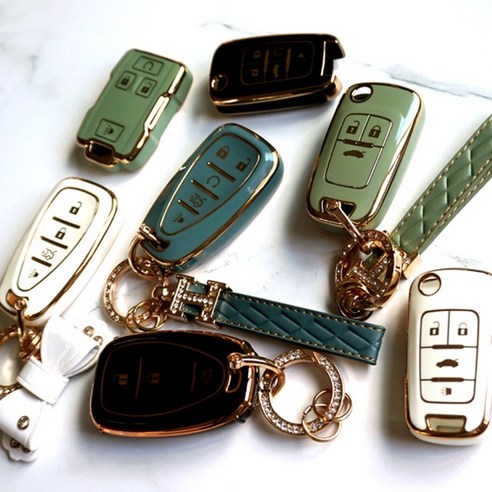 쉐보레 더뉴 넥스트 스파크 아베오 크루즈 트레일블레이저 올란도 트랙스 크로스오버 올뉴 말리부 임팔라 콜로라도 트래버스 골드라인 TPU 스마트 키케이스, 쉐보레07, 딥블랙