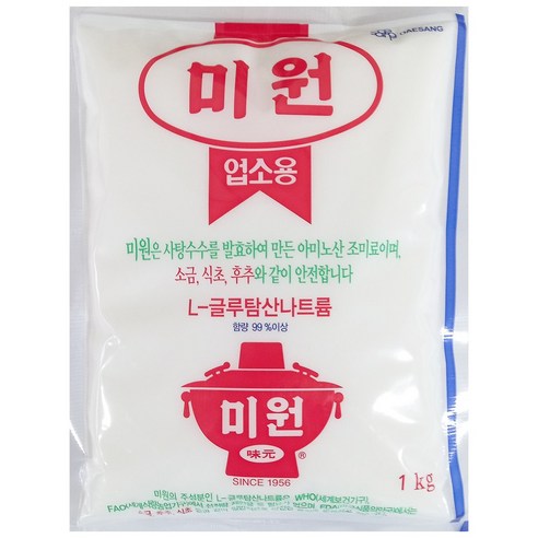 대상 업소용 미원, 1kg, 4개