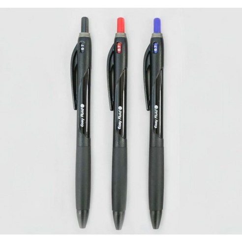 모리스볼펜 이지플루이드 C 0.7mm, 6개, 홉합6(블랙 블루 레드 각 2개)