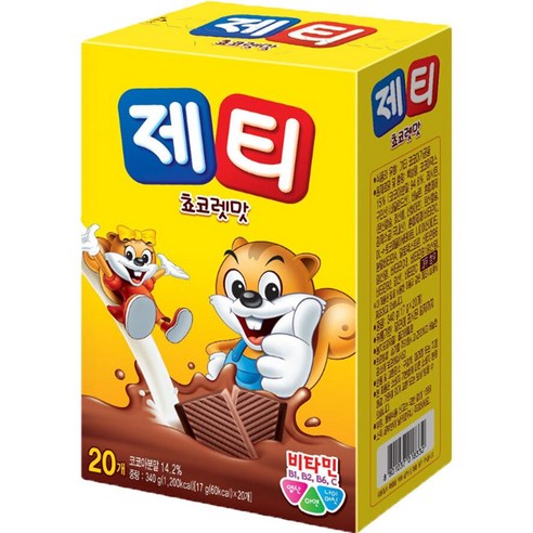 동서 제티 초코렛맛 20개입 (340g), 340g