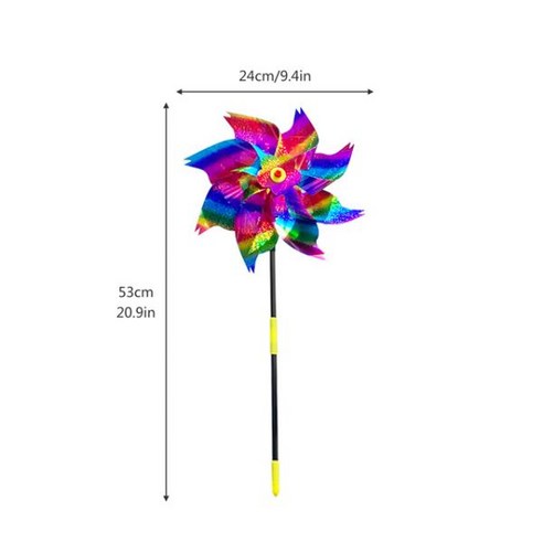 허수아비컴퓨터 안티 버드 허수아비 풍차 반짝이 바람개비 야외 장식 정원 잔디 꽃 보호 1PC, 02 A2