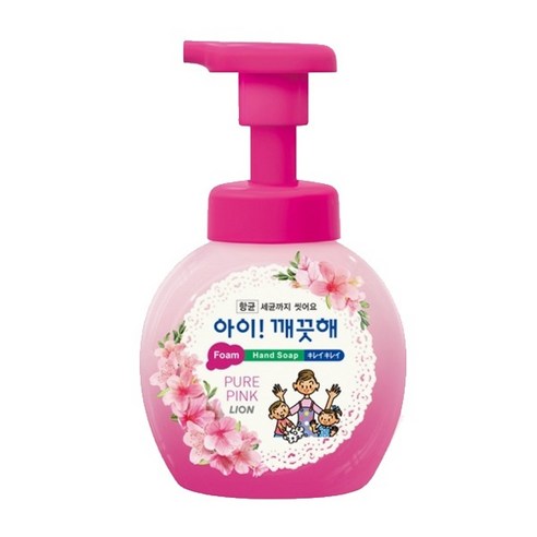 아이깨끗해 핸드워시 퓨어 핑크 250ml 용기, 1개