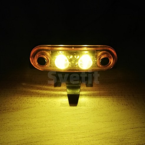 볼보 FH 트럭용 24V LED 캡 루프 마커 라이트 상단 신호 앰버 OEM 82116545 1 개, [02] Amber, 02 Amber Light