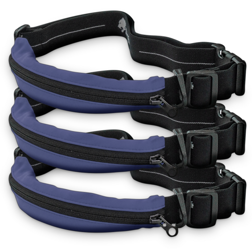 타이트엔드 tight running belt 슬림 웨이스트백, 네이비, 3개