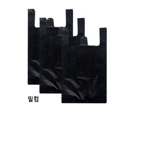 리벤스 손잡이 비닐봉투 5호 검정, 25L, 400개