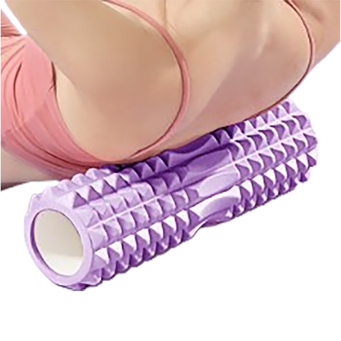 루나핏 도깨비 돌기 마사지 지압 폼롤러, 퍼플, 1개