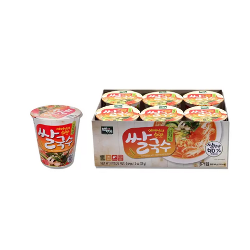 [톡톡92] 어머니의 손맛을 느낄수 있는 칼칼함 백제 쌀국수 컵(김치맛) 58g x 24개 (당일발주)