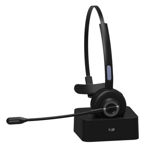 노 브랜드 M97 Mono Trucker Bluetooth 무선 헤드셋(마이크 및 충전 스테이션 포함) 트럭 운전사 콜센터 사무실 비즈니스 헤드셋, 헤드폰