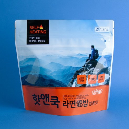 6종모음SET 발열 핫앤쿡 HOT&COOK 라면애밥+쇠고기밥+김치밥+소고기미역국밥+김치찌개라면밥+제육비빔밥 6종혼합, 120g, 1세트