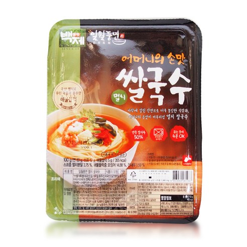 깊고 시원한 멸치 육수의 풍미, 백제 일월풍면 멸치쌀국수로 간편하게 즐기세요!