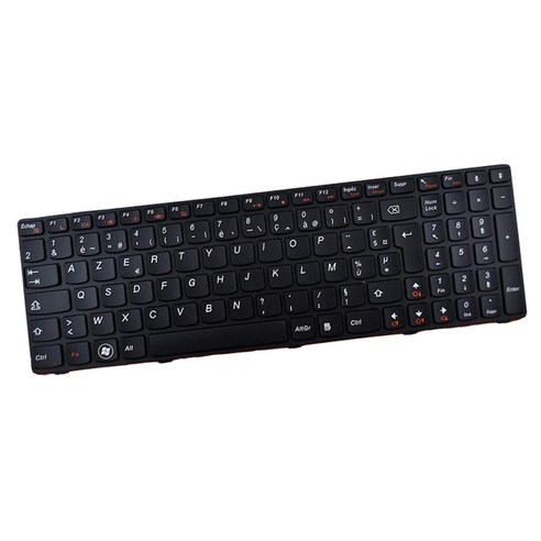 Lenovo G580 G580AH G580G G585용 테두리가 있는 블랙 FR 레이아웃 노트북 키보드, 340x120x5mm, 플라스틱